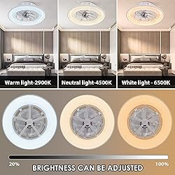 KAMLAM 360° Bladeless Ceiling Fan with RGB Color