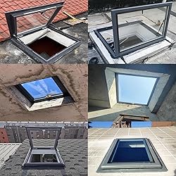 MZZKFC Customizable Metal Attic Skylight Lids, 22