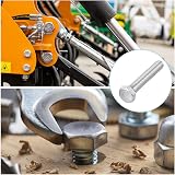 METALLIXITY Hex Bolts M12-1.75x70mm 4Pcs 304 Stainless Steel Coarse Thread view 4