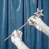 HENBRANDT Silver Star Wand 35cm Kids Fancy Dress Accessory Party Prop view 6