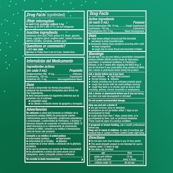 TUKOL X-PECTO HONEY COUGH SYRUP FOR ADULTS, DM COUGH EXPECTORANT, CHEST CONGESTION RELIEF, COUGH DM, EXPECTORANT COUGH SYRUP, FAST RELIEF FOR COUGH AND CHEST CONGESTION, 4 FL OZ