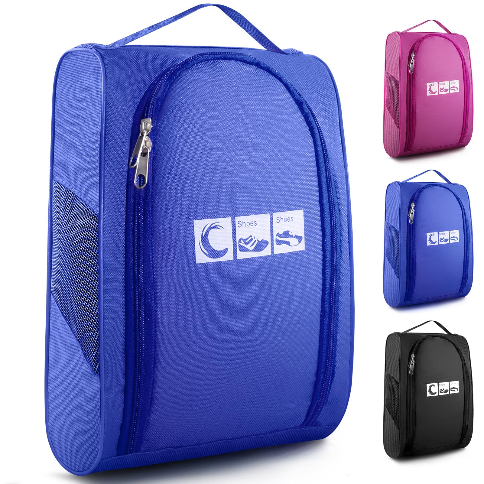 Ailaka Shoe Bag for Travel, Golf Shoe Bag Pouch Portable Large Shoes Storage Bag, Zipper Shoe Bags for Gym Sport Bowling