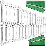 SWANLAKE 32-Piece Combination Wrench Set, SAE and