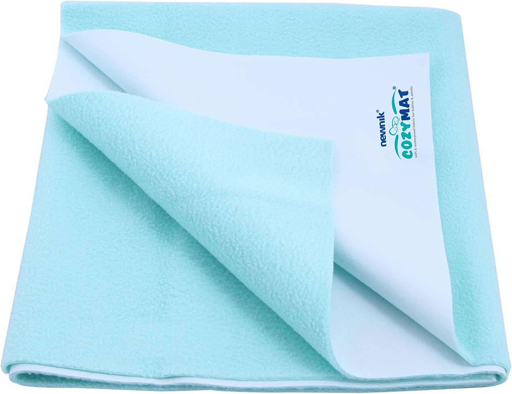 Cozymat Waterproof, Breathable, Reusable Mat/Underpad/Absorbent Sheets/Mattress Protector (Size: 140 x 100 Centimeter, Seagreen)