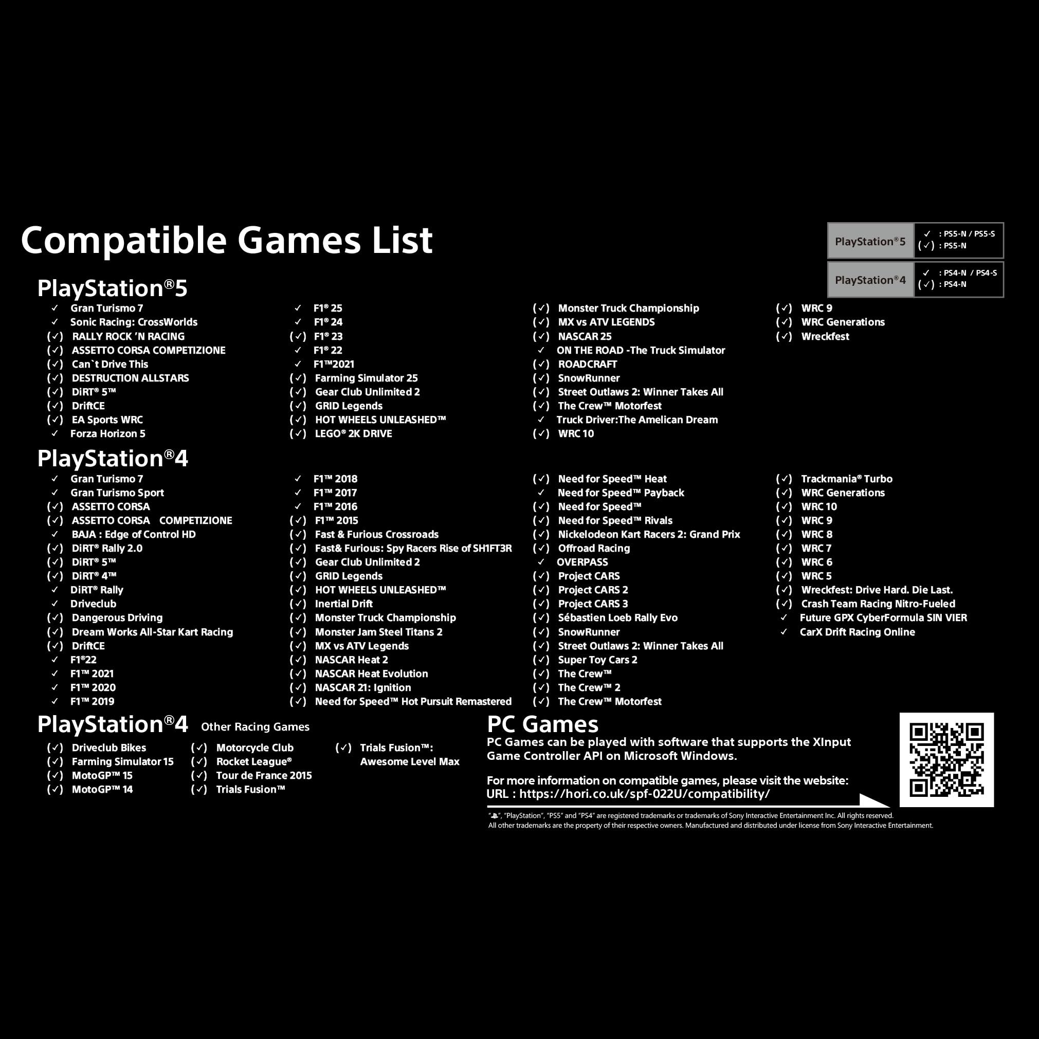 HORI Wireless Racing Wheel Apex für PlayStation 5, PlayStation 4 und Windows 11/10 3