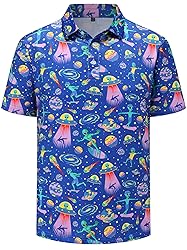Mens Golf Polo Shirts Short Sleeve Dry Fit Funny