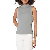 Vince Women's Slvls Ribbed Mock Nk