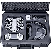 Lykus Titan N210 Waterproof Hard Case for DJI Neo 2 Motion Combo, Goggles N3/3, RC Motion 3, FPV Controller 3, Support up to 