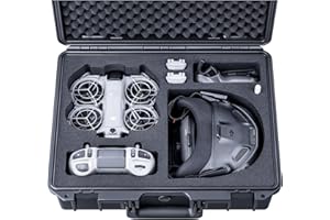 Lykus Titan N210 Waterproof Hard Case for DJI Neo 2 Motion Combo, Goggles N3/3, RC Motion 3, FPV Controller 3, Support up to 