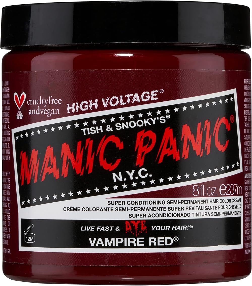 Manic Panic Big Pot Vampire Red 8oz Semi-Permanent Hair Dye