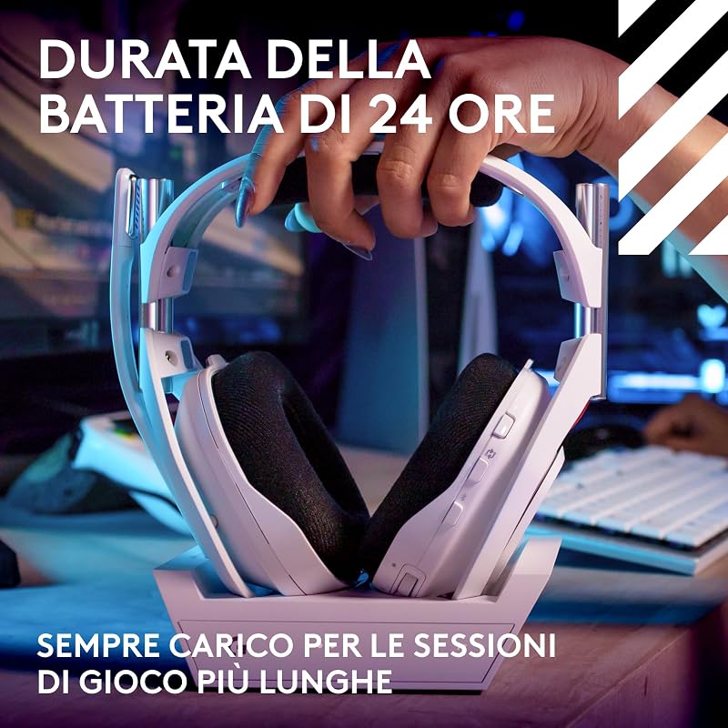 Astro A50 cuffia e microfono gaming wireless LIGHTSPEED + base