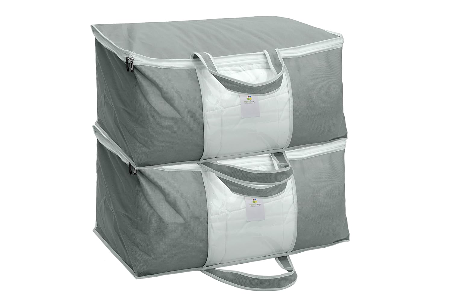 HomeStrap Set of 2 Underbed Storage Bag, Storage Organizer, Blanket