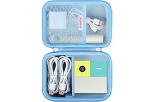 Supmay Hard Carrying Case Compatible with Nex Playground Game System, Indoor Family Game Night, Video Games Storage Holder with Mesh Pocket fit HDMMI Power Cord, Remote, Camera Privacy Cover, Blue