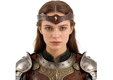 CoTeeZa Medieval Leather Headband Rhinestone