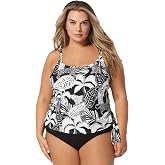 COCO REEF Stella Bra Sized Underwire Side Tie Tankini &mdash; Loose Fit Blouson Swim Top