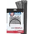 TechFlex 1/2" Split F6 Braided Cable Sleeving Wrap, Split Loom (5FT) F6N0.50BK-5
