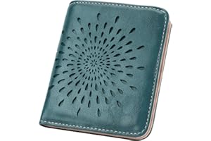 APHISON Womens Wallet, Slim Small Wallet for Women RFID Wallet Women Sunflower Leather ID Credit Card Holder whit Zipper Coin Pocket Bifold Compact Wallet