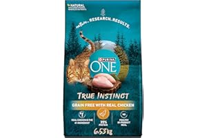 Purina ONE True Instinct Grain Free Dry Cat Food, High Protein Chicken - 6.53 kg Bag