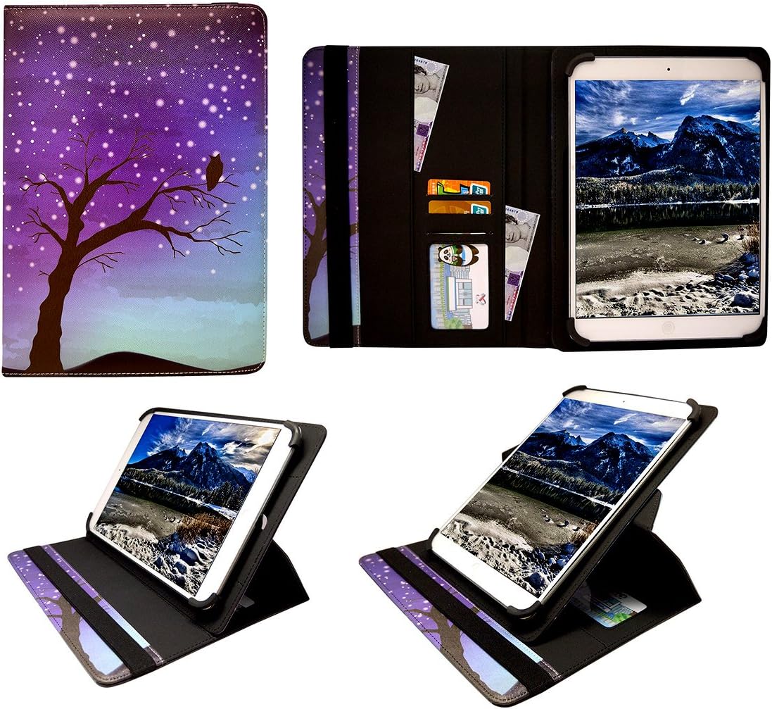 Sweet Tech Teclast T10 Tablet PC 10.1 Inch Tablet Night Sky Universal 360 Degree Rotating PU Leather Wallet Case Cover Folio (9-10 inch)