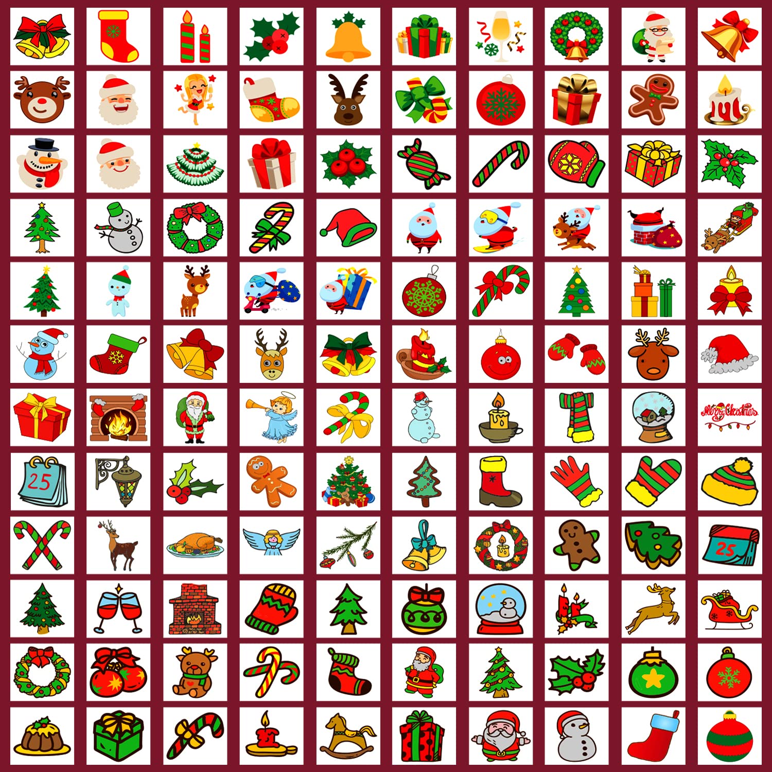 Partywind 408 PCS Individually Wrapped Christmas Temporary Tattoos for Kids Stocking Stuffers, Christmas Holiday Decorations Party Supplies Favors, Xmas Tattoo Stickers for Boys and Girls