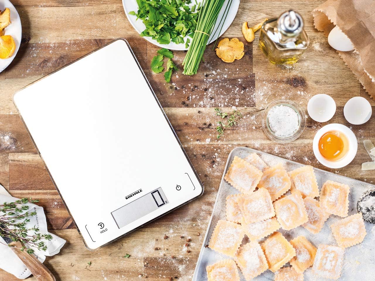 Soehnle Page Profi 300, Digital Food Scale, Kitchen Weighing Scale with Large 22 cm LCD Screen - Image 3