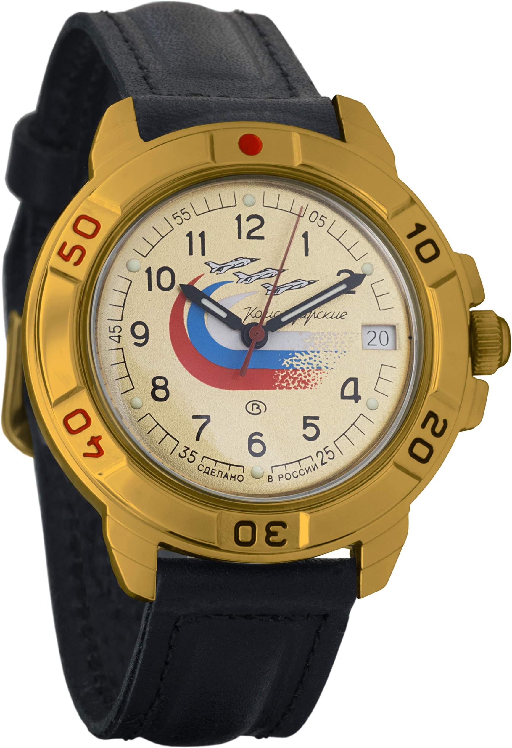 #439564 Commander Genuine 2414 Movement Russian Army Mechanical Wrist Watch