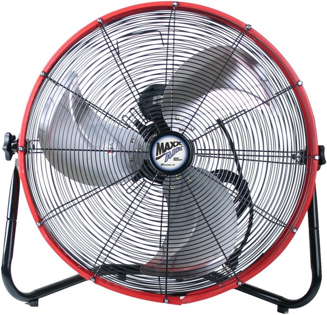 Amazon Com Maxxair Hvff 20s Redups Shroud Floor Fan 20 Inch Red