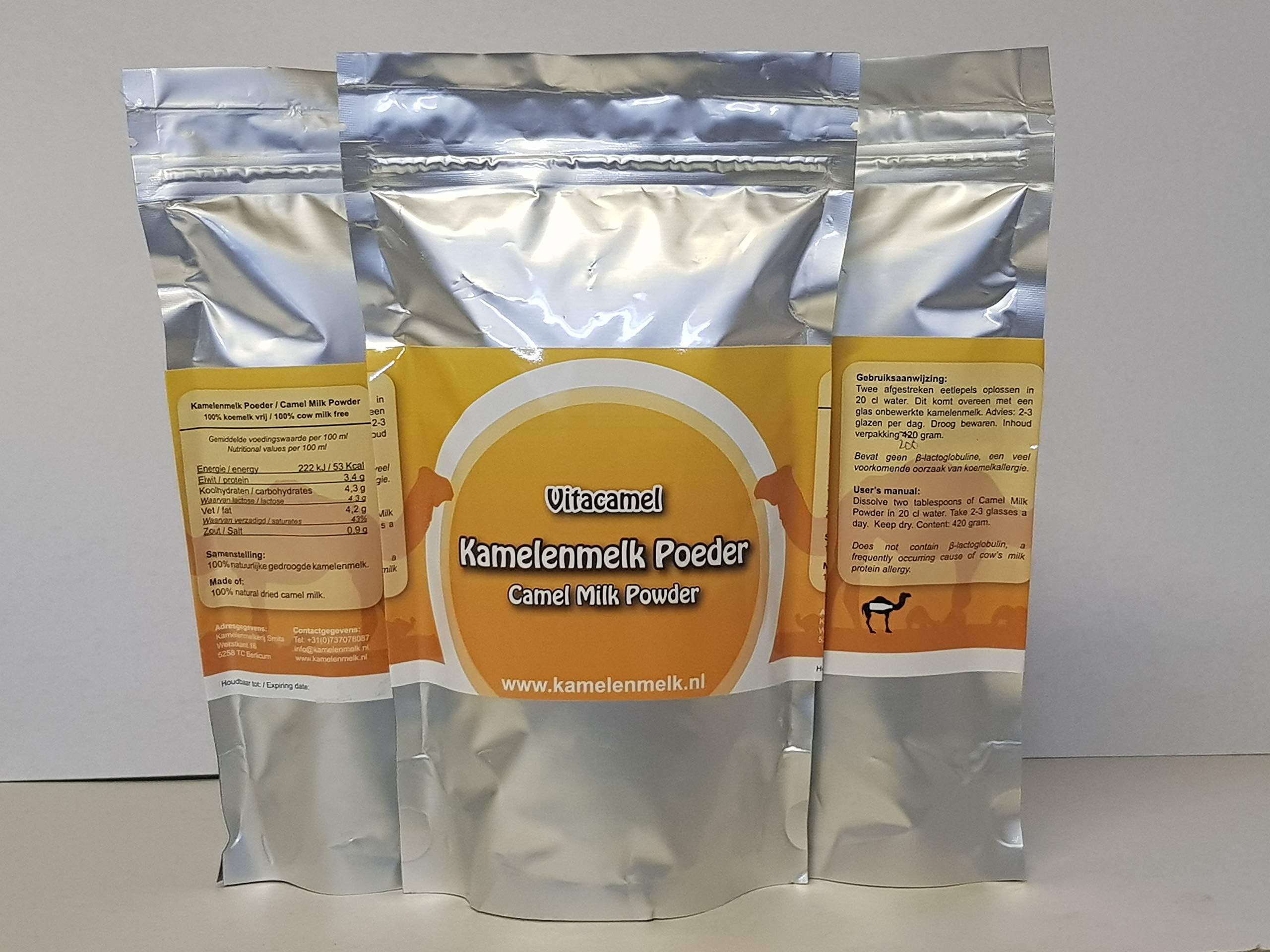 Camel Milk Powder 200g (Freshly Dried, Gluten Free, No Additives, No Preservatives, 100% Natural)