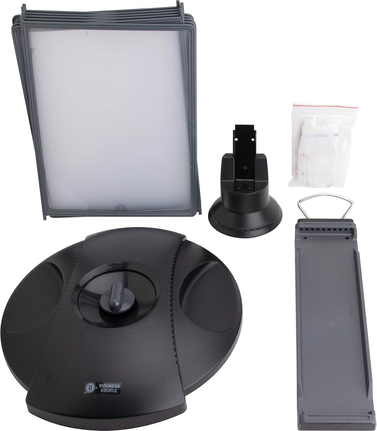 Business Source Deluxe Catalog Display Rack - 62888, Black : Office Products