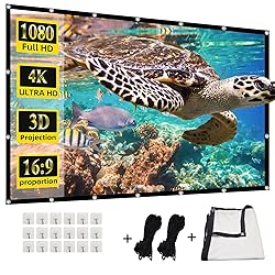 HUANYINGBJB 4K 16:9 HD Foldable Projection Screen