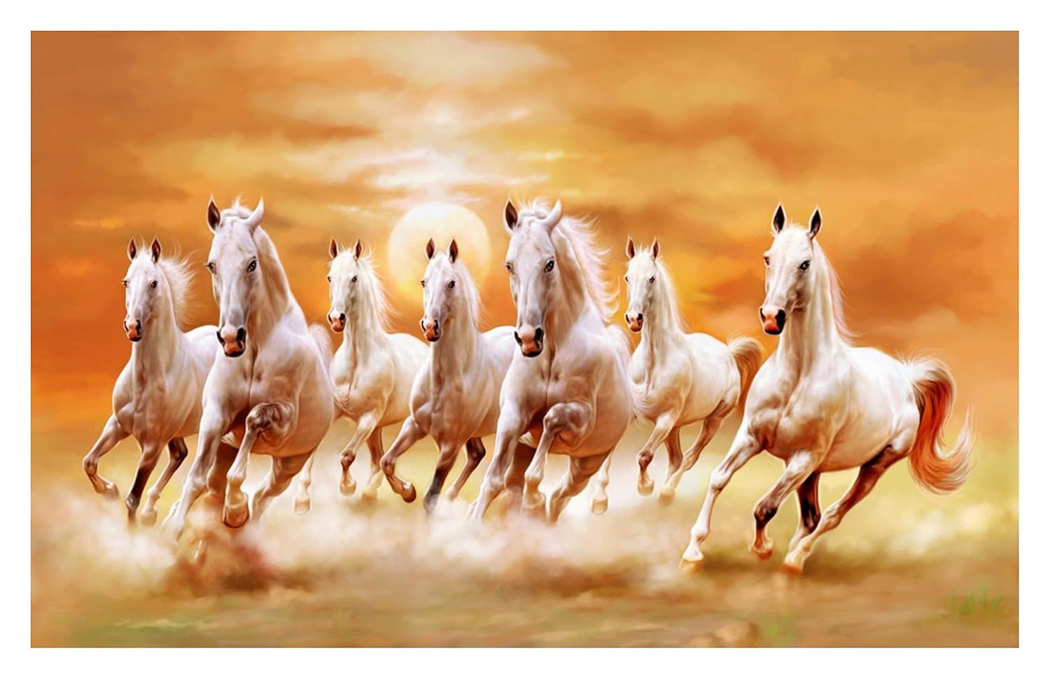 Seven Horses Posters vastu Seven Horses Posters Running Horse
