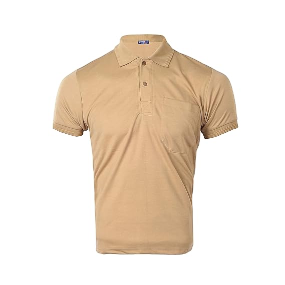 Buy Polo Khaki TShirt for Men's (38/M) at Amazon.in
