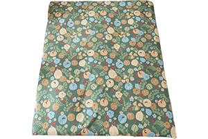 Arzocolia 100% Cotton Futon Cover for Japanese Futon Floor Mattress with Zipper Twin Full Queen Machine Washable Super Soft (Green Pumpkin, Queen)