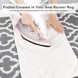 SHACOS Runner Rug Grey 50x150 cm Non Slip Washable Hallway Rug view 6