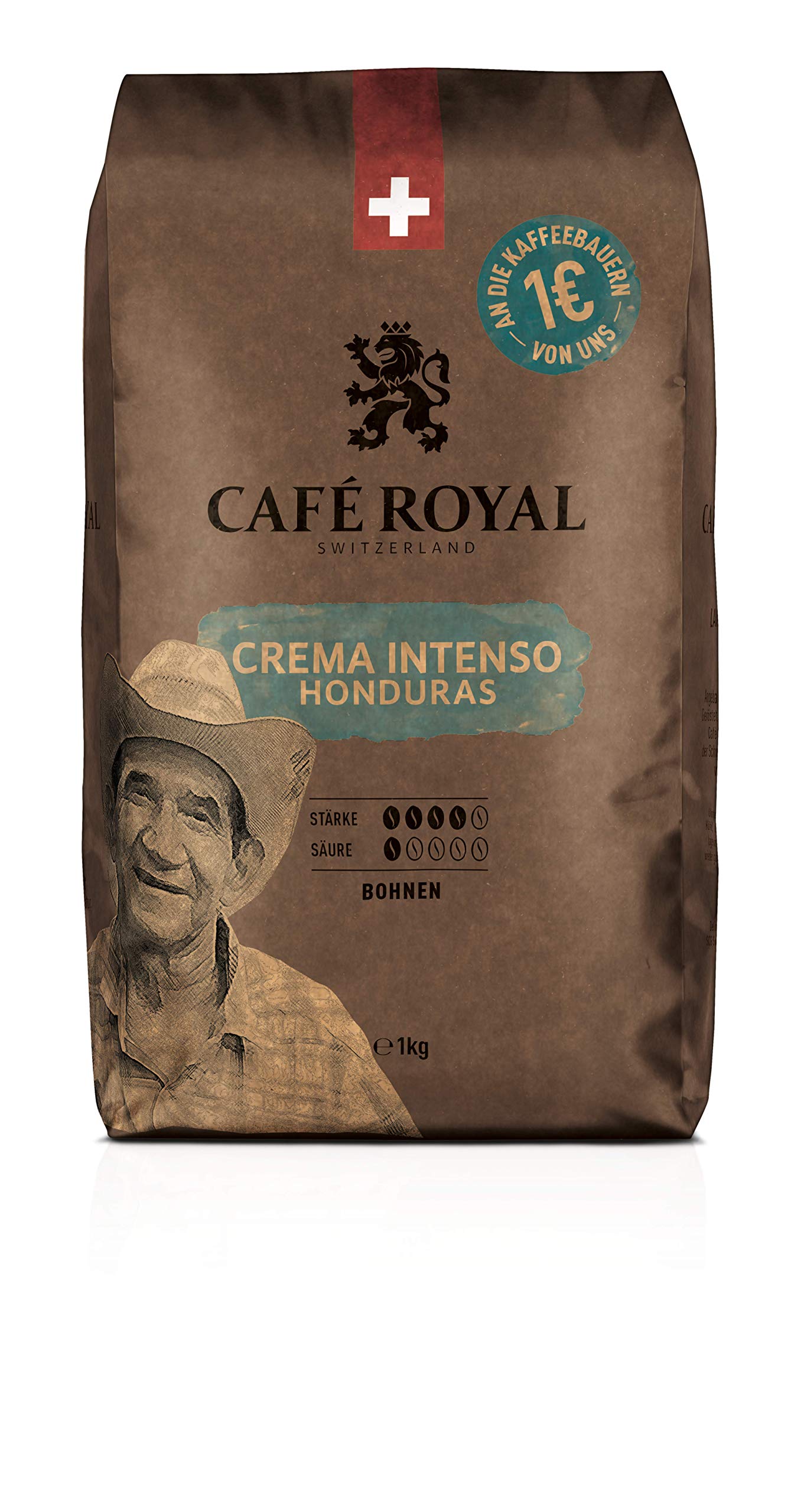 Café Royal Honduras Crema Intenso Bean Coffee, intensity 4
