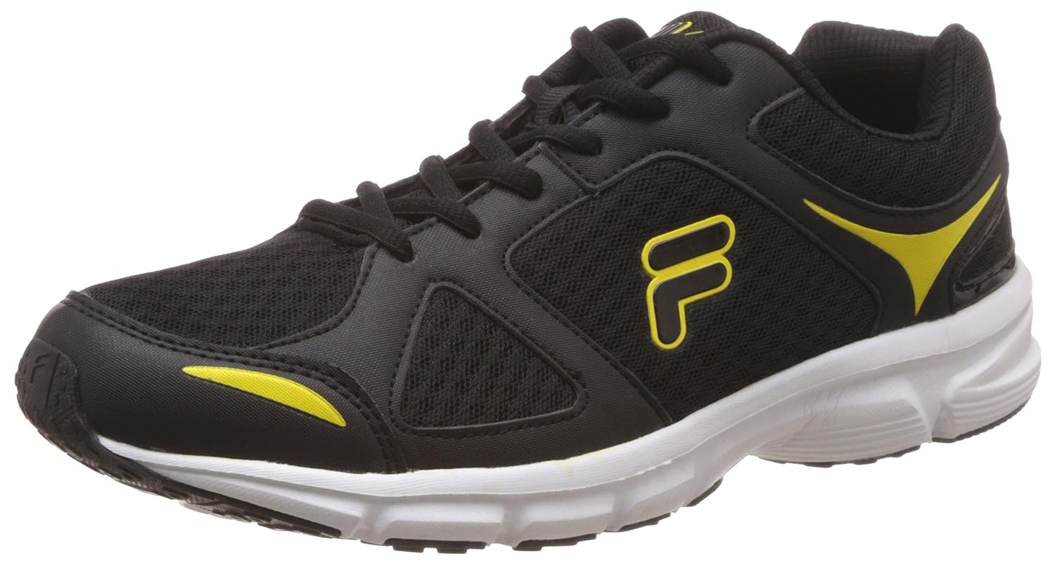 Buy Fila Men�s Gospel Black and Yellow Running Shoes 9 UK