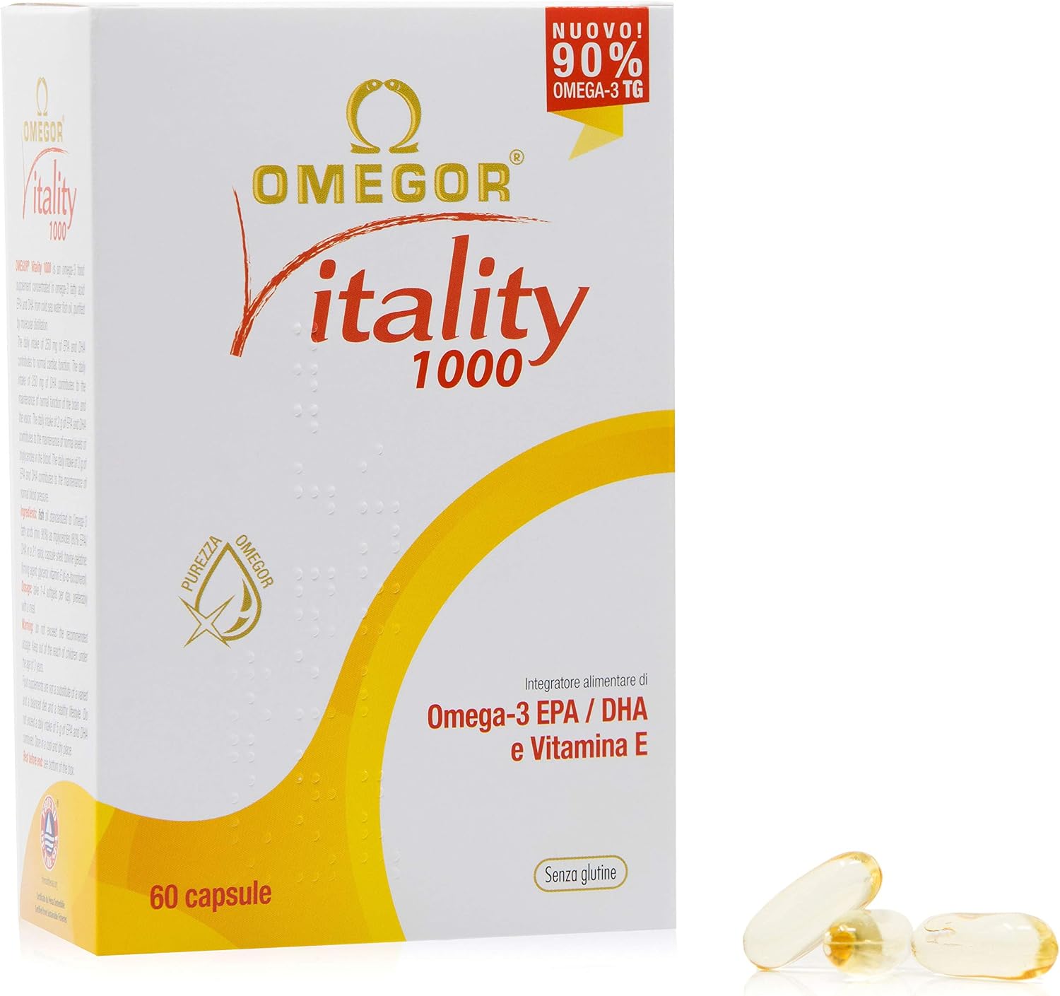 Omega 3 1000mg OMEGOR Vitality, Fish Oil with 800mg EPA and DHA per Capsule, Omega3 IFOS Certified Supplement - Image 3