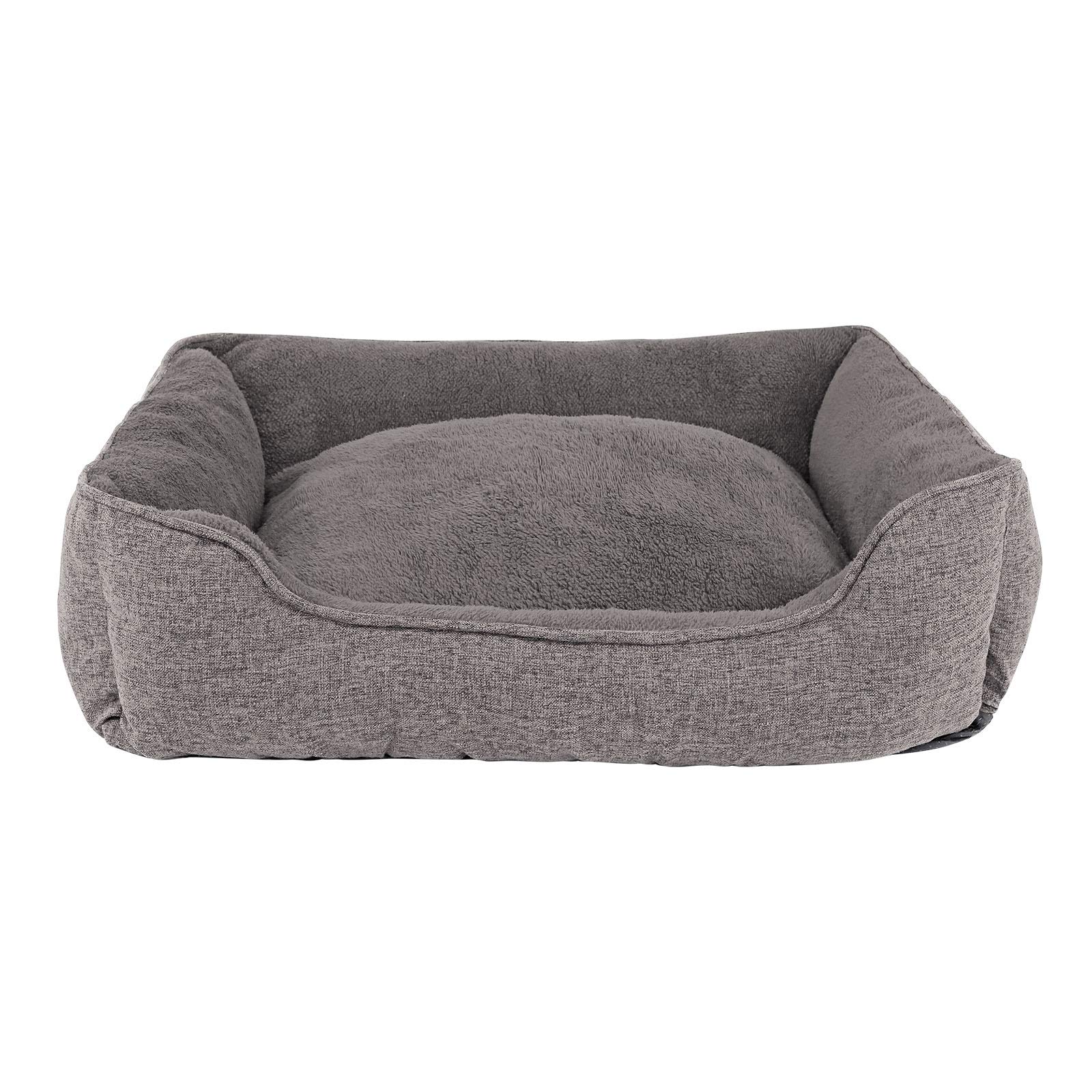 lionto Dibea Db00795 Mottled Dog Bed Removable Cover 75 x 60 cm S Grey
