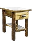 Montana Woodworks MWGCND Glacier Country Collection Nightstand/End Table with Drawer & Shelf