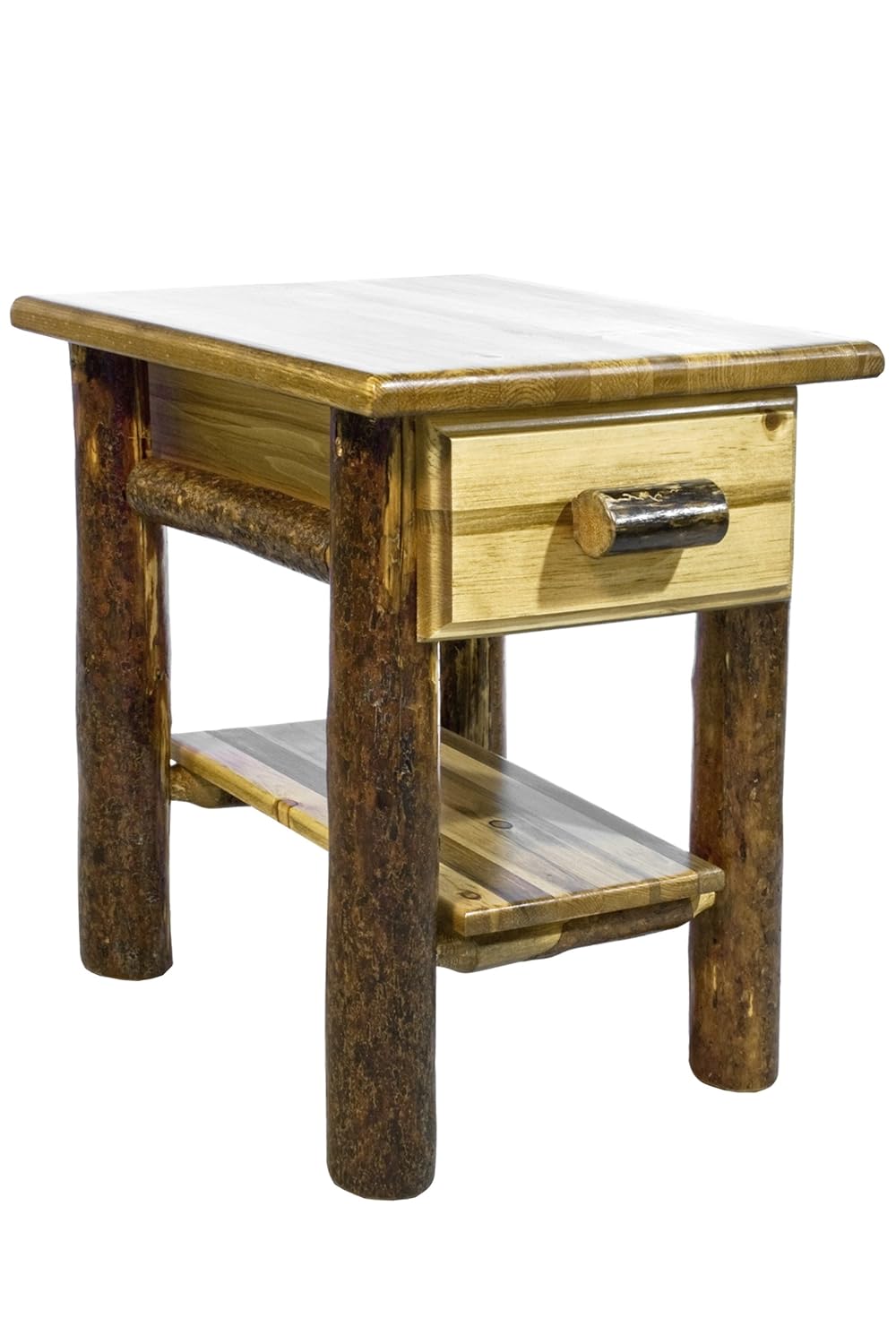 Best Montana Woodworks Glacier Country Collection End Table, Exterior Finish