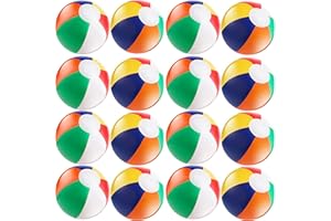 Mini Inflatable Beach Balls (Bulk Pack of 24) 6 Inch Multicolored Beach Balls Toys for Kids. for The Beach, Pool, Summer Part