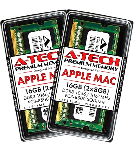 A-Tech 4GB PC3-8500 DDR3 1066/1067 MHz RAM for MacBook, MacBook