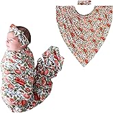 Posh Peanut Swaddle Blanket + Headband Set - Soft Newborn Swaddle Doubles As a Stroller, Receiving Blanket, and Nursing Cover - Matching Baby Swaddles & Headbands for Everyday