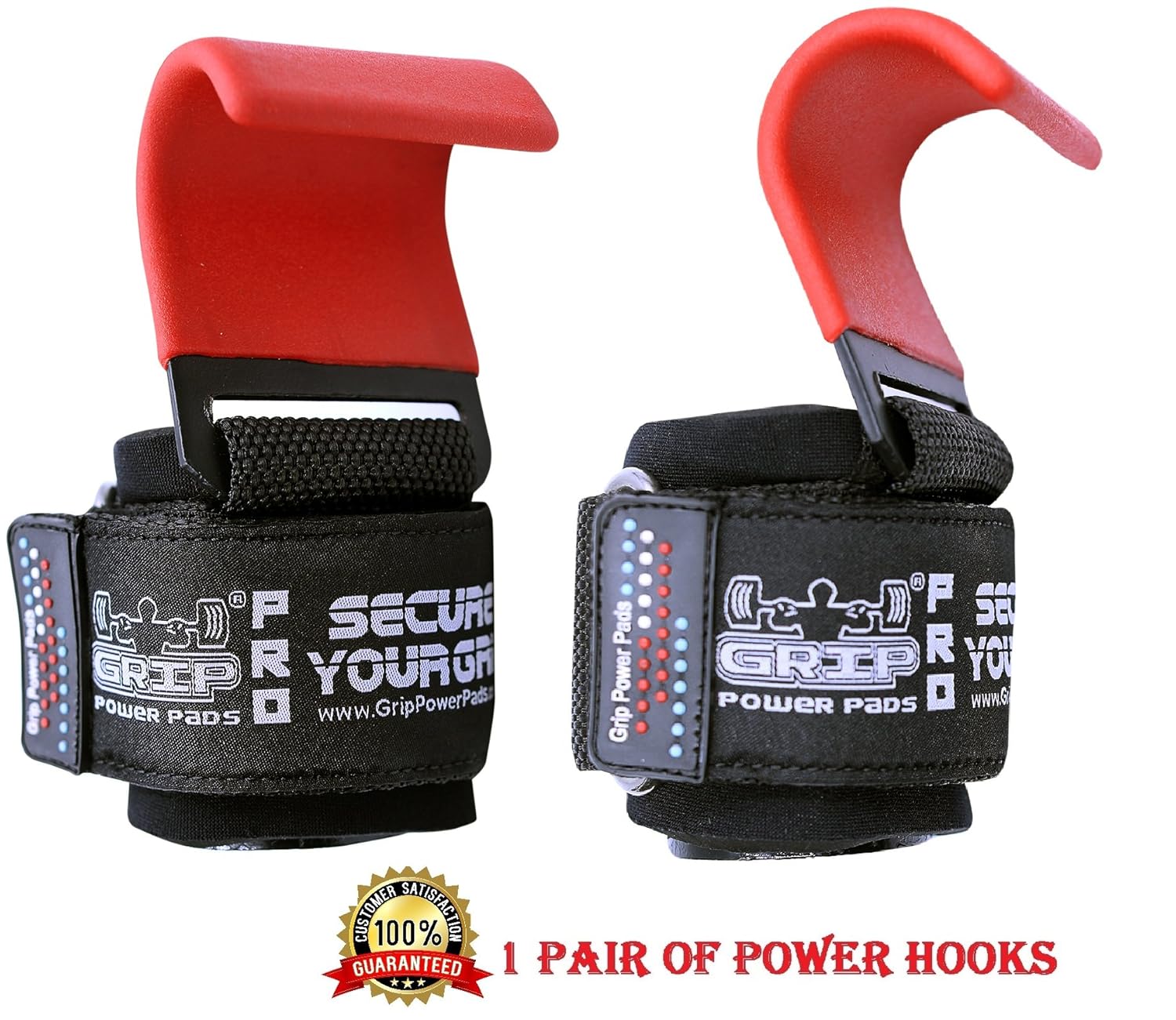 Heavy duty pro lifting hooks by grip power pads Clearance