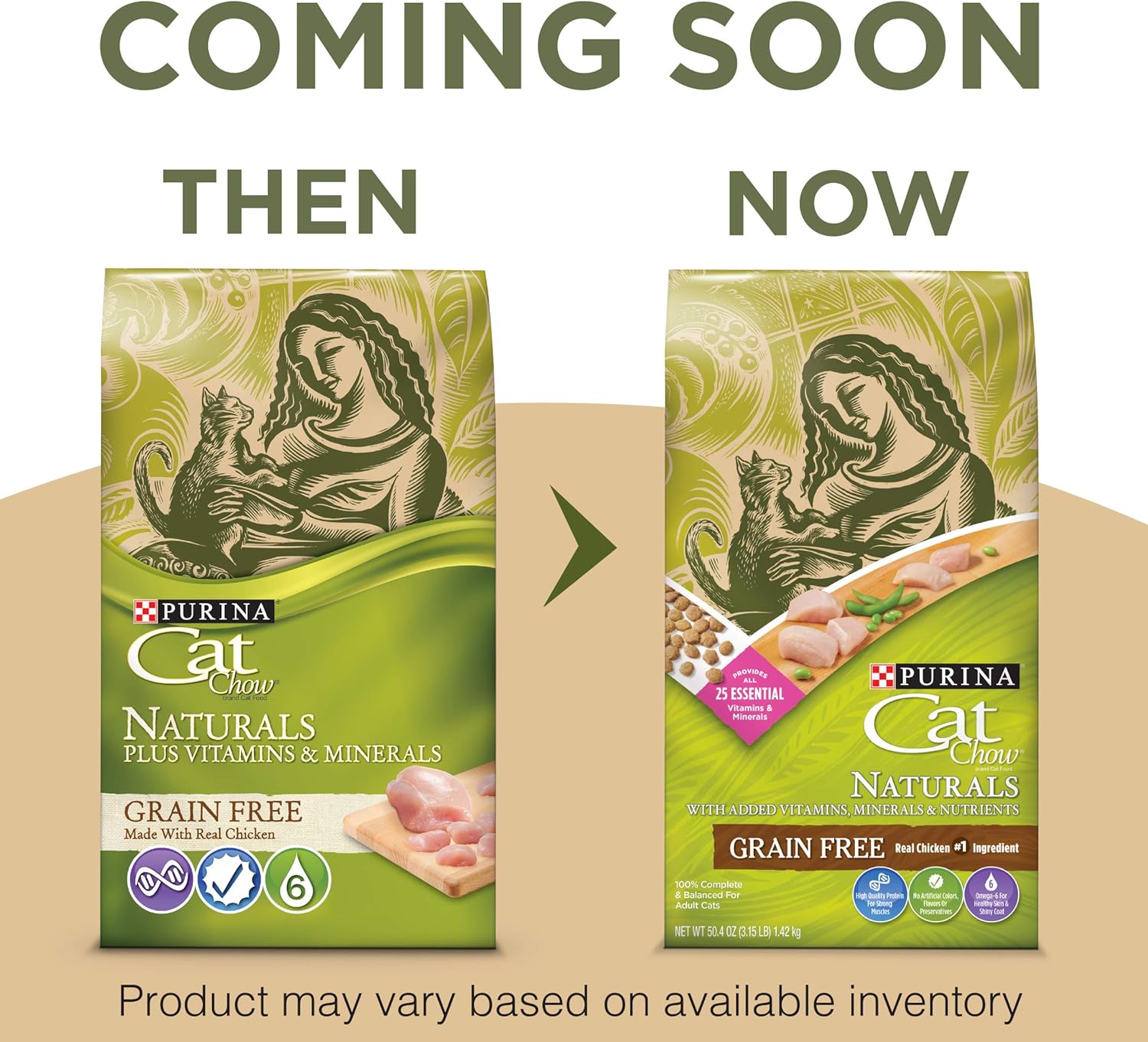 Purina Cat Chow Grain Free, Natural Dry Cat Food, Naturals With Real Chicken - 6.3 lb. Bag : Pet Supplies