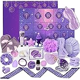 Advent Calendar 2025 Adult Women - 24 Days of Christmas Advent Calendar for Teens, Wife, Her - Unique Lavender Spa Christmas Gifts Basket, Jewelry and Beauty Advent Calendar Includes Scented Candle,Bath Salt