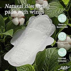 100% Organic Pads for Women, Ultra Thin Feminine