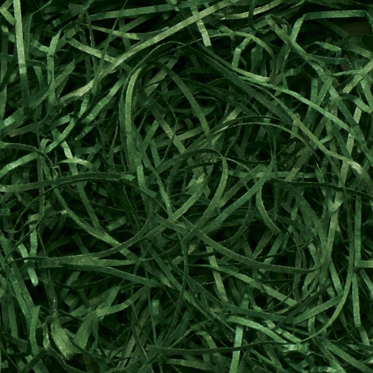Forest Green Shredded Paper - 200g - Ideal for Gift Boxes and Hampers Filling