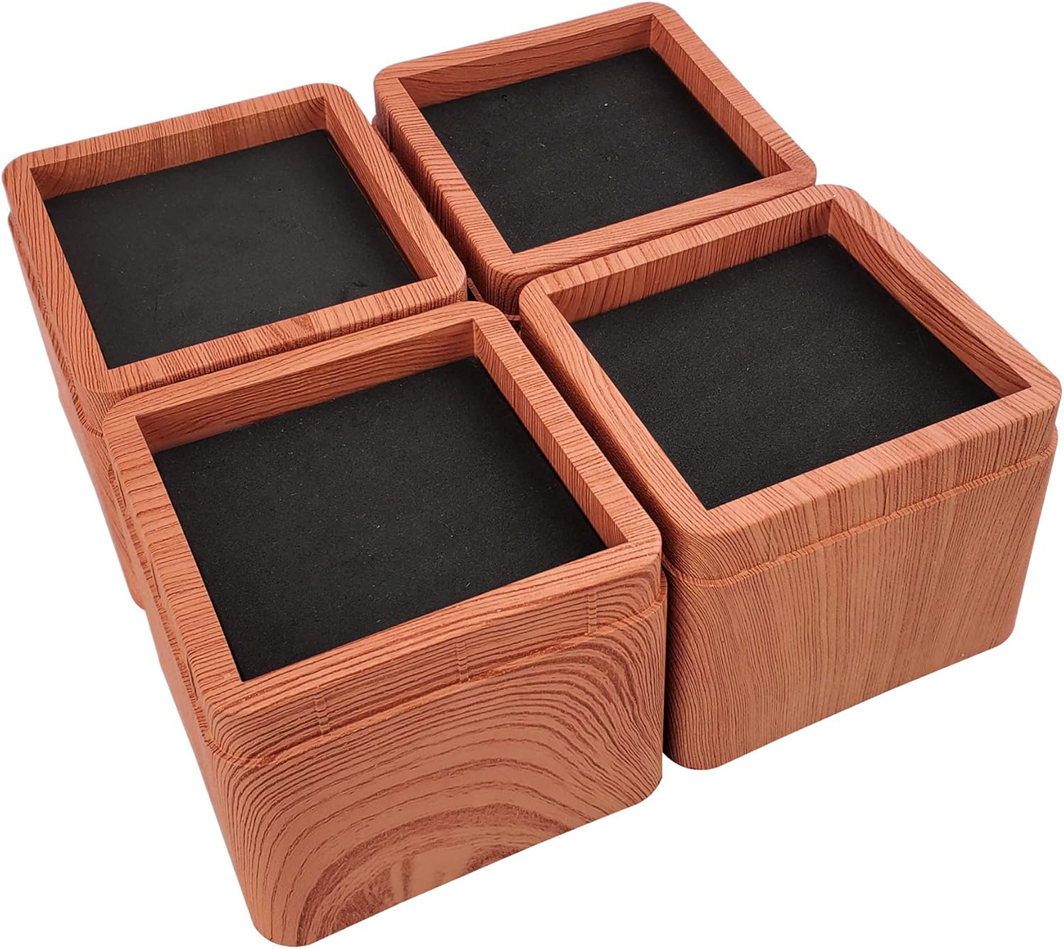 aspeike The New Upgrade 4 Packs 3 INCH Square Bed and Furniture Risers ...
