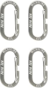 Nite Ize MicroLink Carabiner Stainless Steel 4 Pack view 3